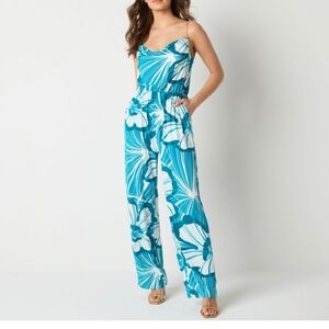 Bold Elements Chain Strap Cowl Jumpsuit